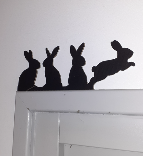 Décoration de porte - Lapin